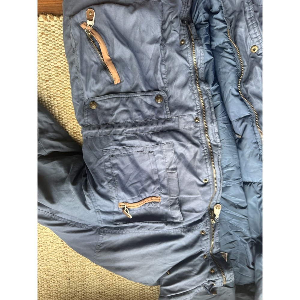 Vintage Cabela's Gore-Tex Parka Jacket Blue Mens Large Hunting Coat - Picture 7 of 10